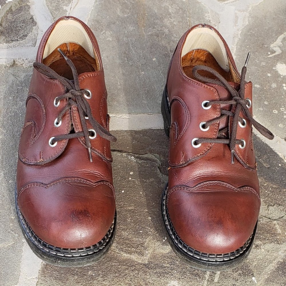 Fluevog Gibson Swirl with Angel soles